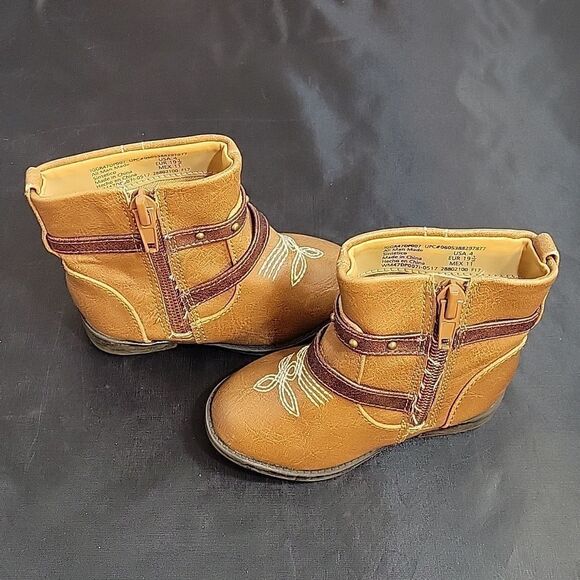 GARANIMAIS ROUND TOE ZIP CLOSURE ANKLE BABY BOOTIES - Picture 7 of 15